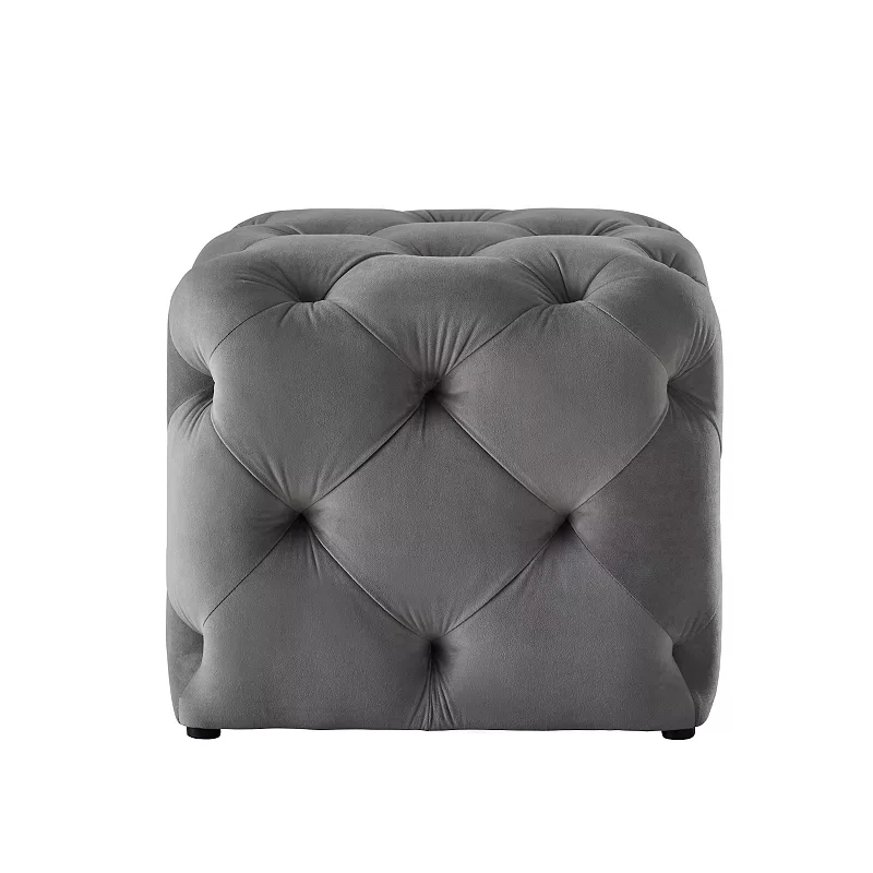 Cecil 1pc Ottoman Tufted Allover