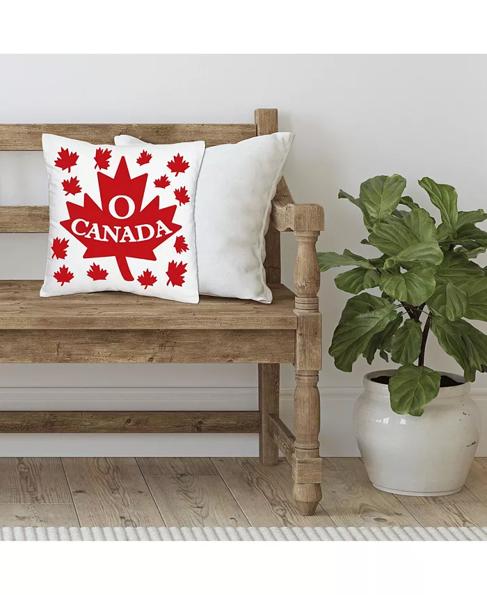 Big Dot of Happiness Canada Day - Party Home Decorative Case - Throw Pillow Cover 16 x 16 In