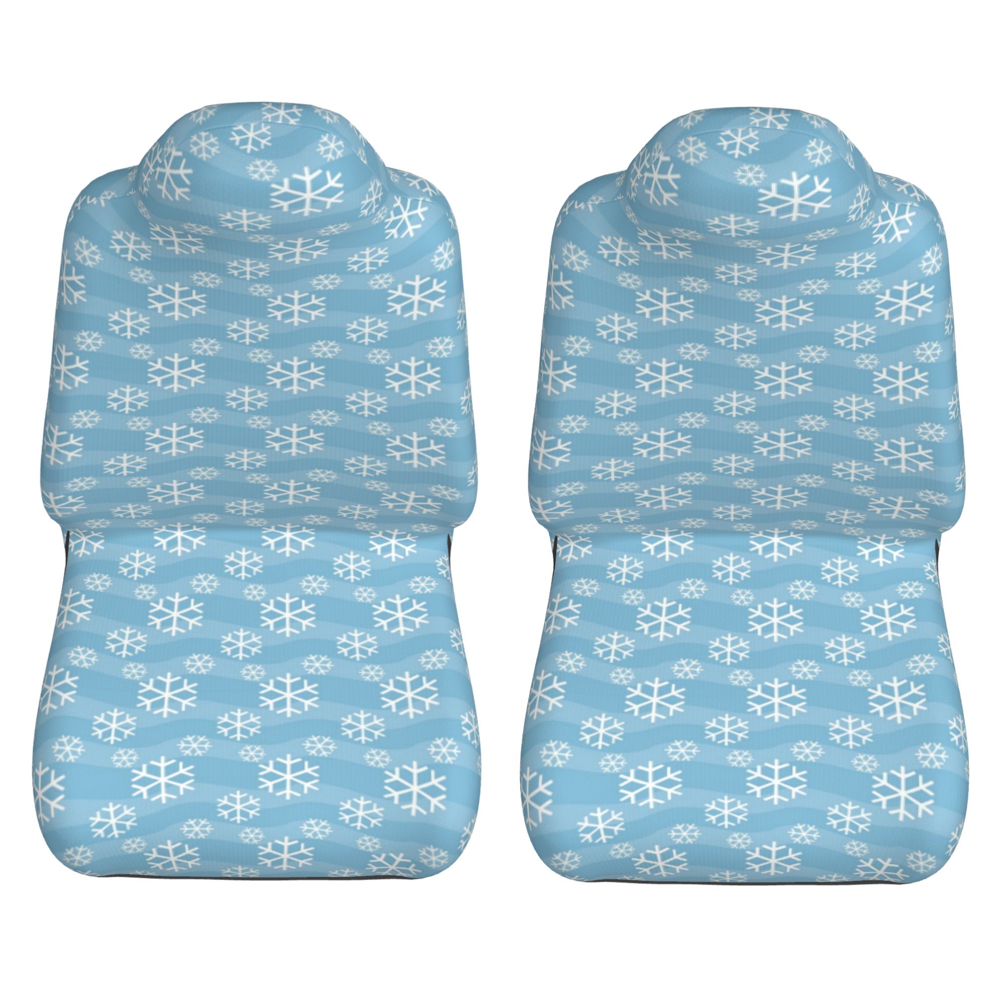 ZICANCN Car Seat Cover Snowflakes Winter Car Front Seat Covers Protectors ， Automotive Seat Covers for Cars Trucks Suv