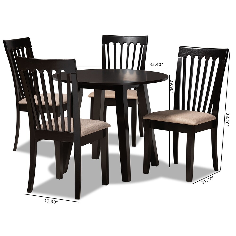 Maisie Modern and Contemporary 5 Piece Dining Set