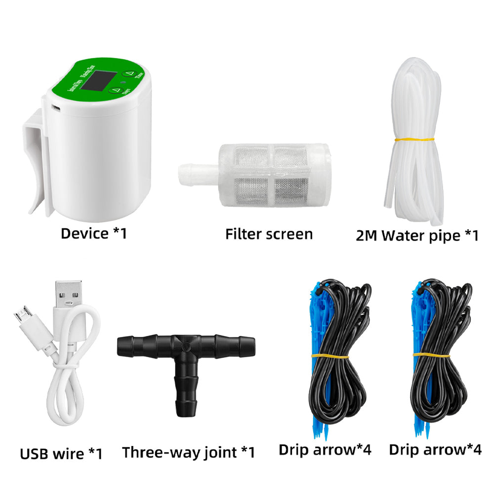 Automatic Watering System DIY Drip Irrigation Kit Holiday Timed Water Device for 8 Potted Plants