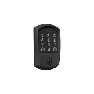 Schlage Greenwich Matte Black Encode Smart Wi-Fi Deadbolt BE489WB V GRW 622