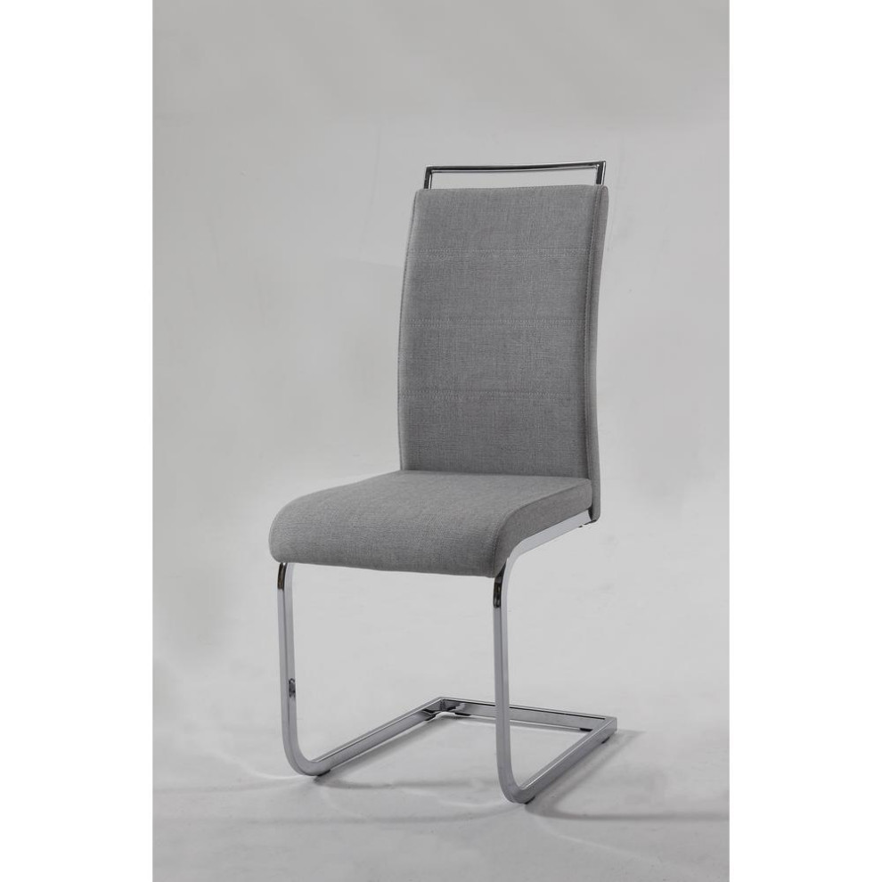 Handle Back Cantilever Side Chair    Set Of 4  Gray   Contemporary   Dining Chairs   by BisonOffice  Houzz