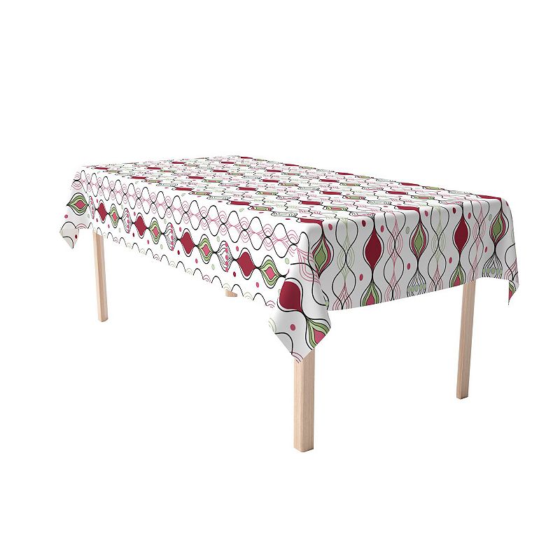 Rectangular Tablecloth， 100% Cotton， 52x104， Floral 99