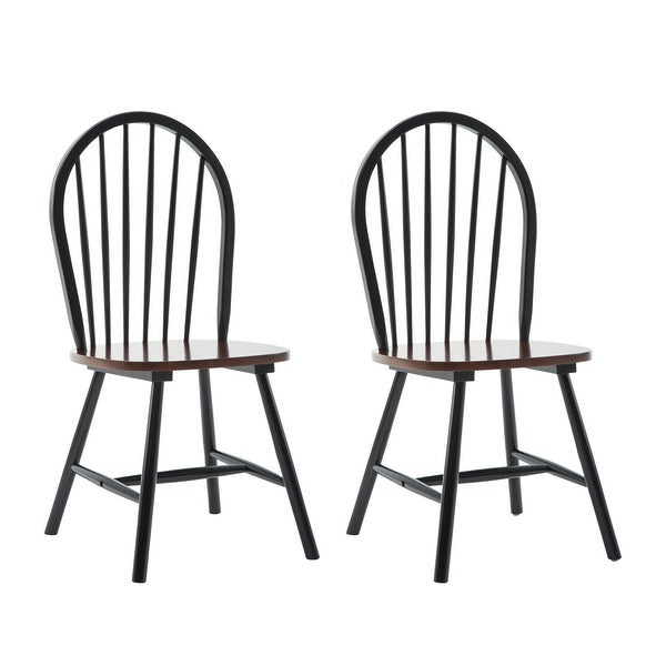 Windsor Farmhouse Dining Chairs， Set of 2