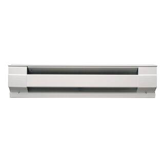 Cadet 60 in. 1250-Watt 208-Volt Electric Baseboard Heater in White 5F1250-8W