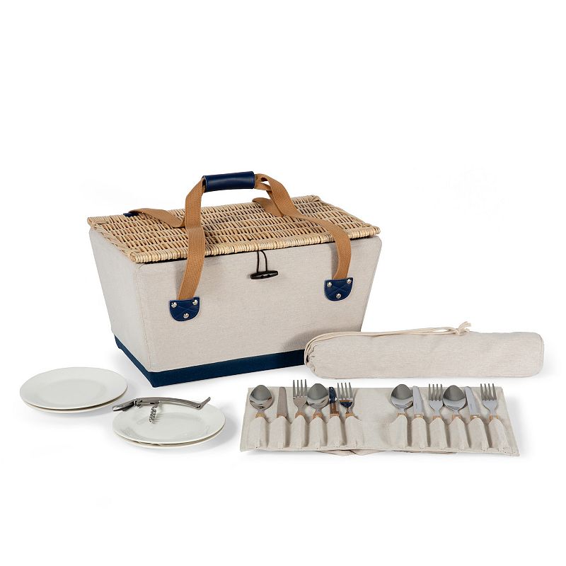 Picnic Time Boardwalk Picnic Basket for Four