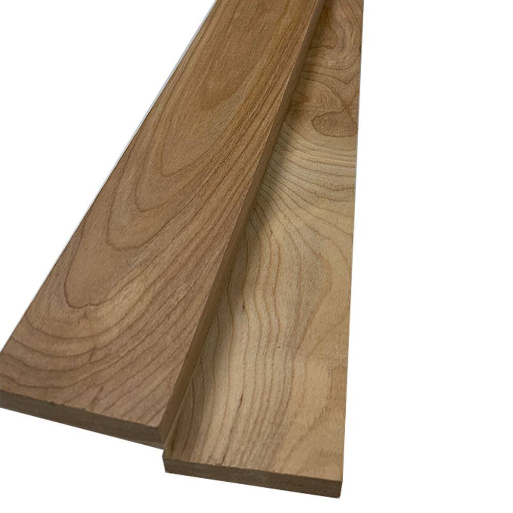 Swaner Hardwood 1 in. x 3 in. x 8 ft. Birch S4S Board (2-Pack) OL04021696BE