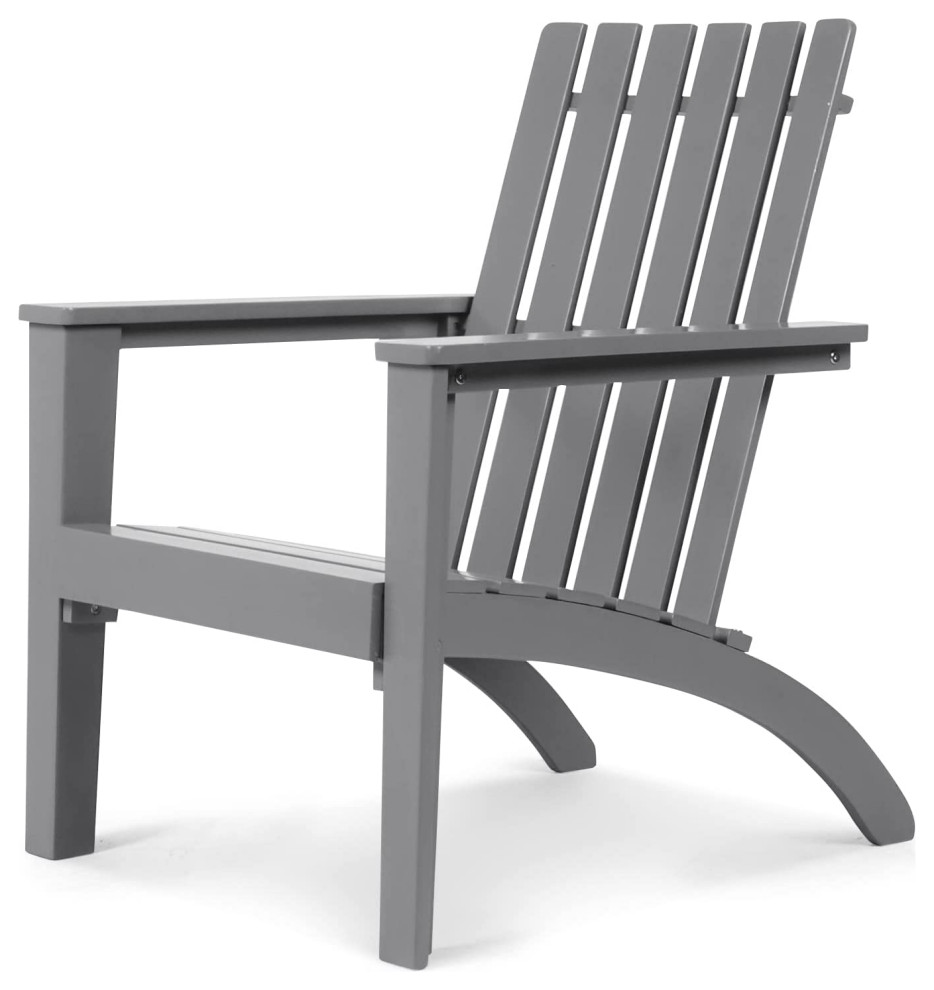 Weather Resistant Acacia Wood Outdoor Armchair Set of 4   Transitional   Adirondack Chairs   by Imtinanz  LLC  Houzz