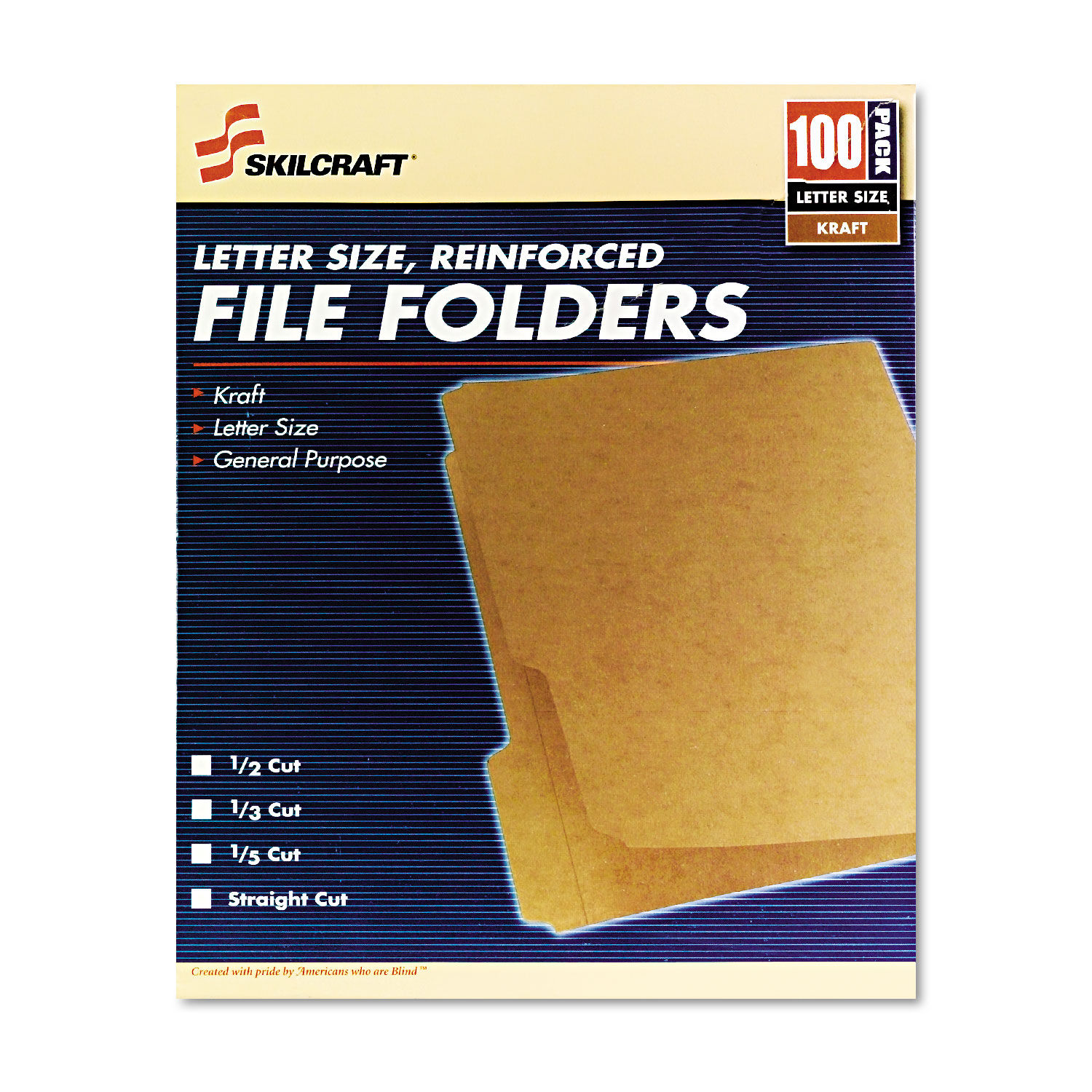 SKILCRAFT Medium File Folder by AbilityOneandreg; NSN6630031