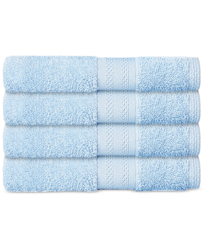 Sunham Soft Spun Cotton 4-Pc. Hand Towel Set