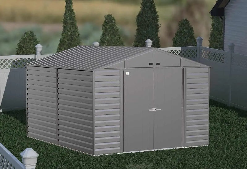 Arrow SCG1012CC 10 x 12 ft. Arrow Select Steel Storage Shed&#44; Charcoal