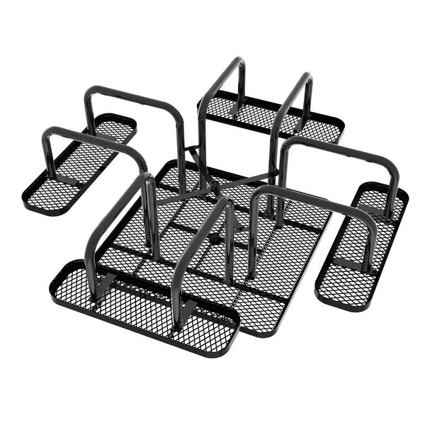 Commercial Grade Expanded Mesh Metal Outdoor Picnic Table