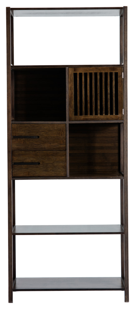 Selma Bamboo Bookcase   Transitional   Bookcases   by Boraam Industries  Inc.  Houzz