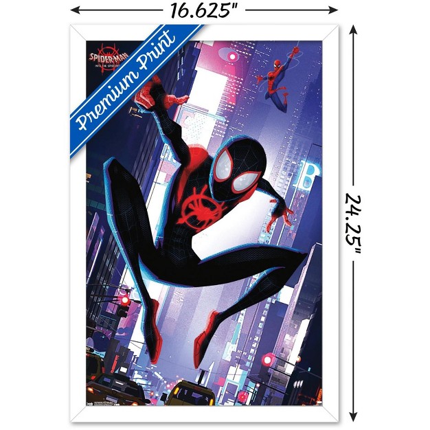 Trends International Marvel Spider man Into The Spider verse Street Framed Wall Poster Prints