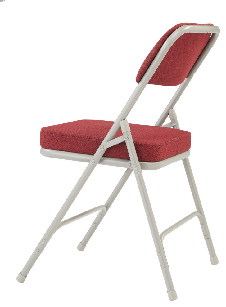 NPS 3200 2 quotFabric Upholstered Double Hinge Folding Chair  Set of 2   Contemporary   Folding Chairs And Stools   by National Public Seating  Houzz