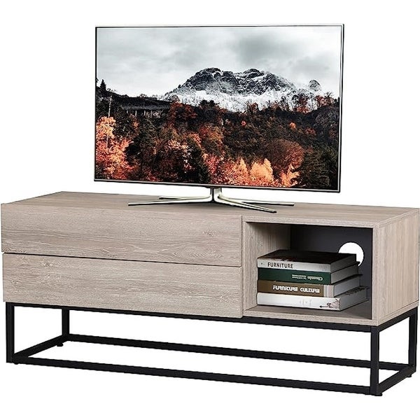 EBello Modern TV Stand Media Cnsole for TV up to 50 inch for Living Room Bedroom