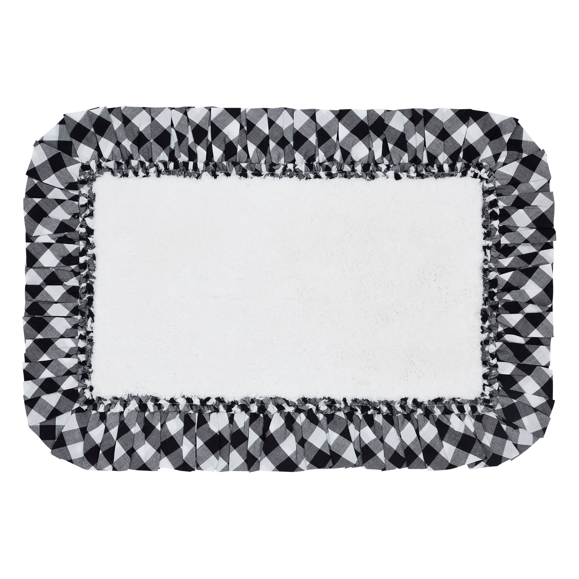 Annie Buffalo Black Check Bathmat 20x30