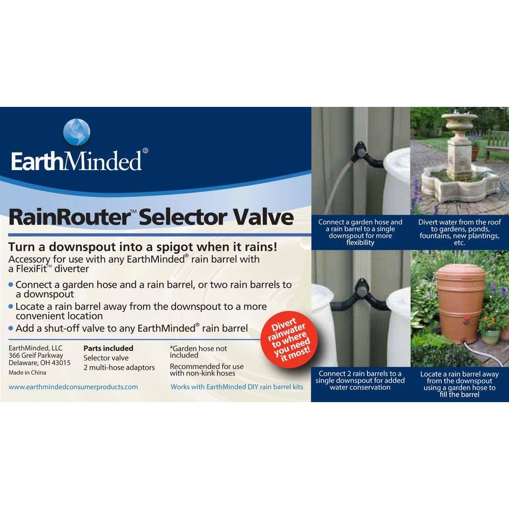 EarthMinded RainRouter Selector Valve F-RN074