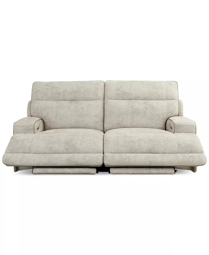 Furniture Sebaston 2-Pc. Fabric Sofa with 2 Power Motion Recliners