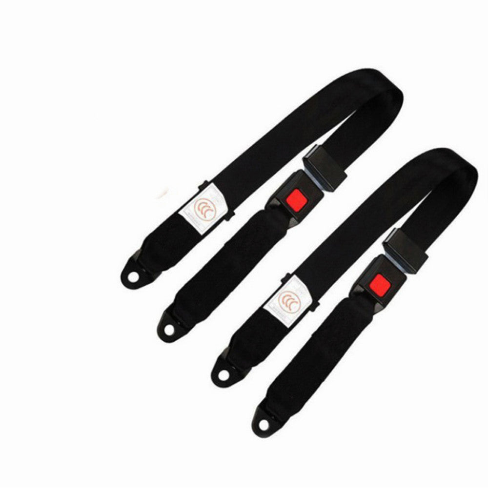 2pcs Car Seat Belt Lap 2 Point Safety Travel Adjustable Retractable Universal