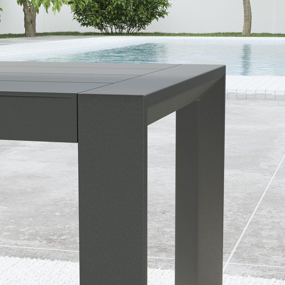 Grayton Gray Aluminum Outdoor Aluminum Coffee Table   40\