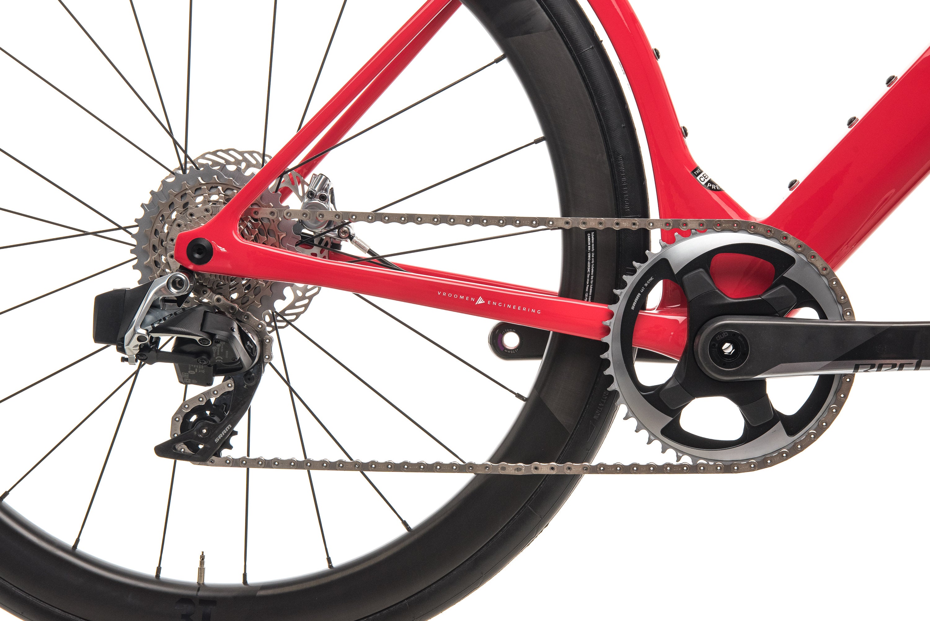 3T Strada Team Red AXS eTap Road Bike - 2020, Small