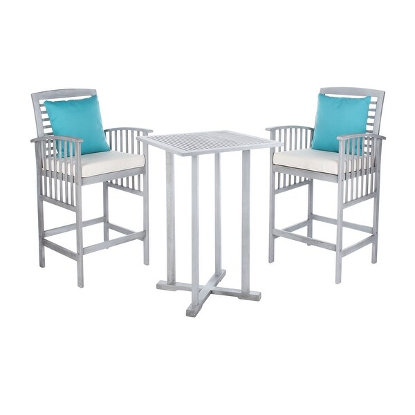 SAFAVIEH Outdoor Living Pate 3piece Bar Bistro Set