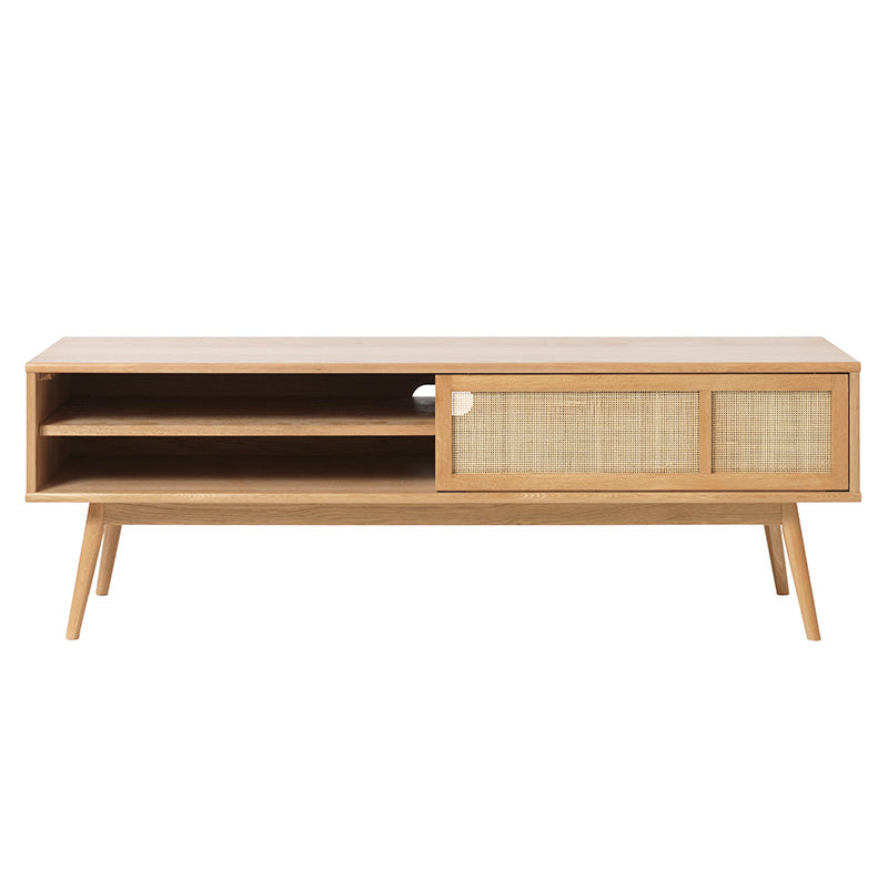 BARRALI Entertainment TV Unit 150cm -  Natural & Rattan