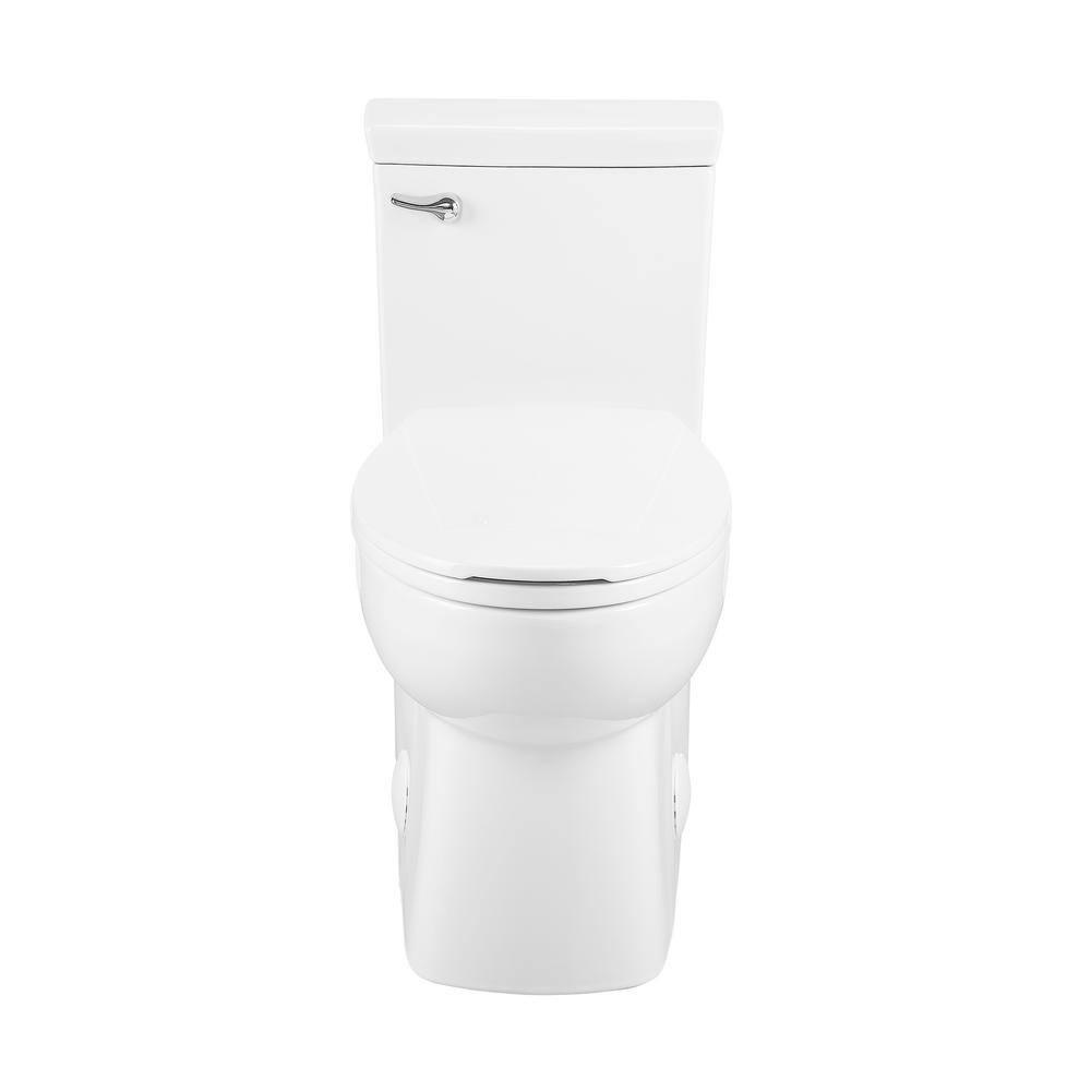 Swiss Madison Classe 1Piece 128 GPF Single Flush Handle Elongated Toilet in White Seat Included