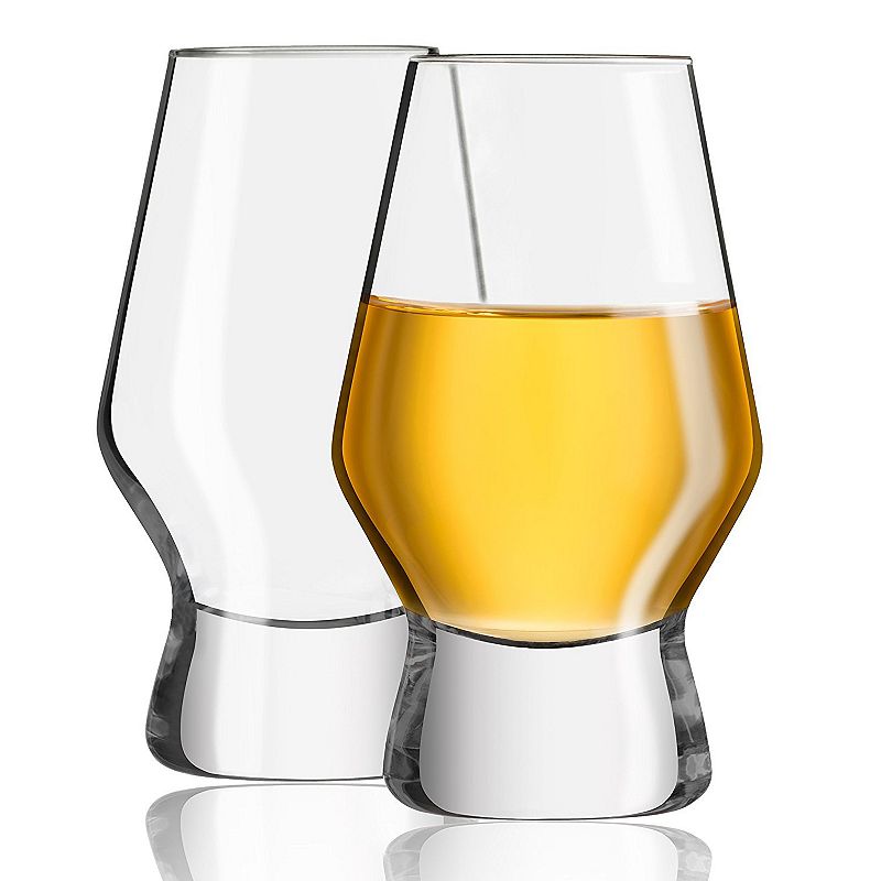 JoyJolt Halo 2-pc. Crystal Whiskey Glass Set