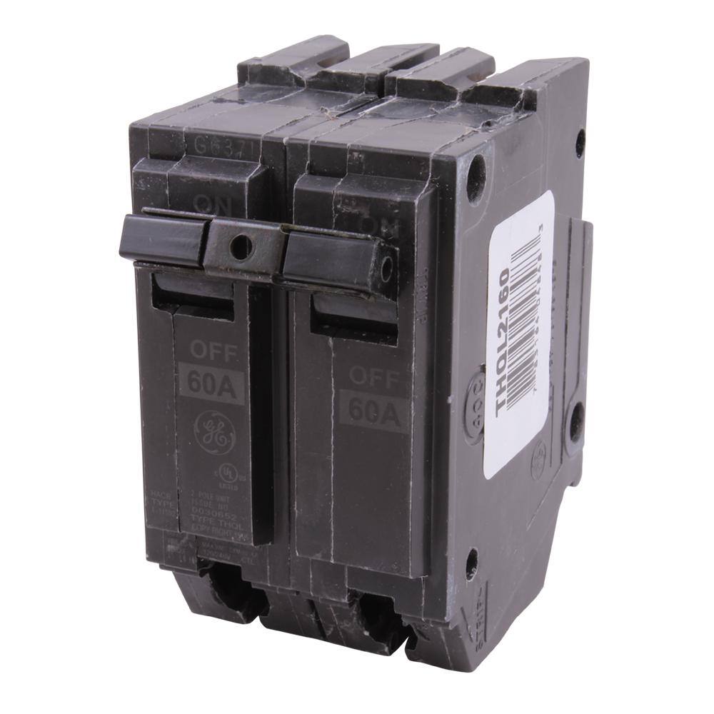 GE Q-Line 60 Amp 2 in. Double-Pole Circuit Breaker THQL2160