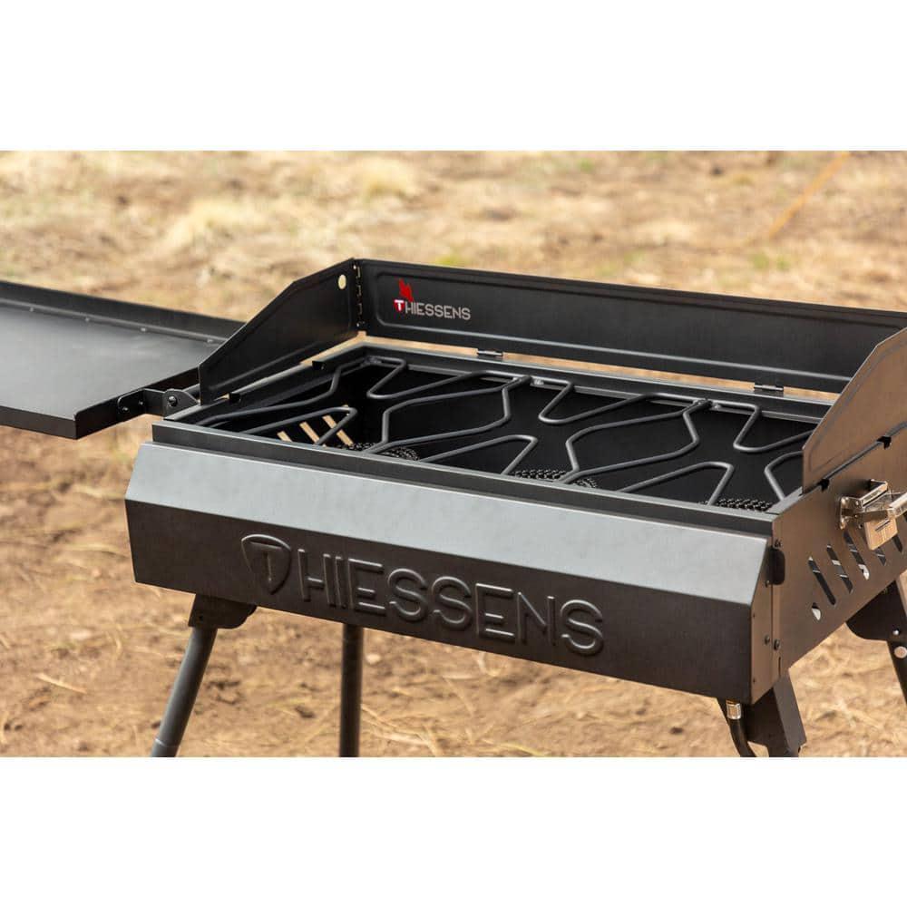 THIESSENS Portable 3Burner Propane Gas Grill Camp Stove in Black