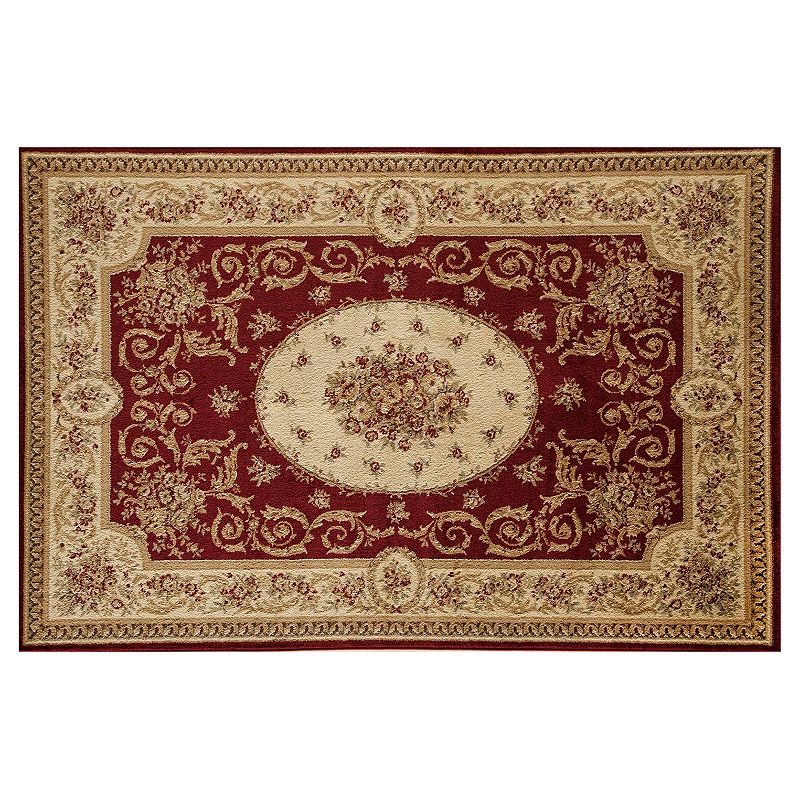 Rugs America Sorrento Medallion Framed Floral Rug