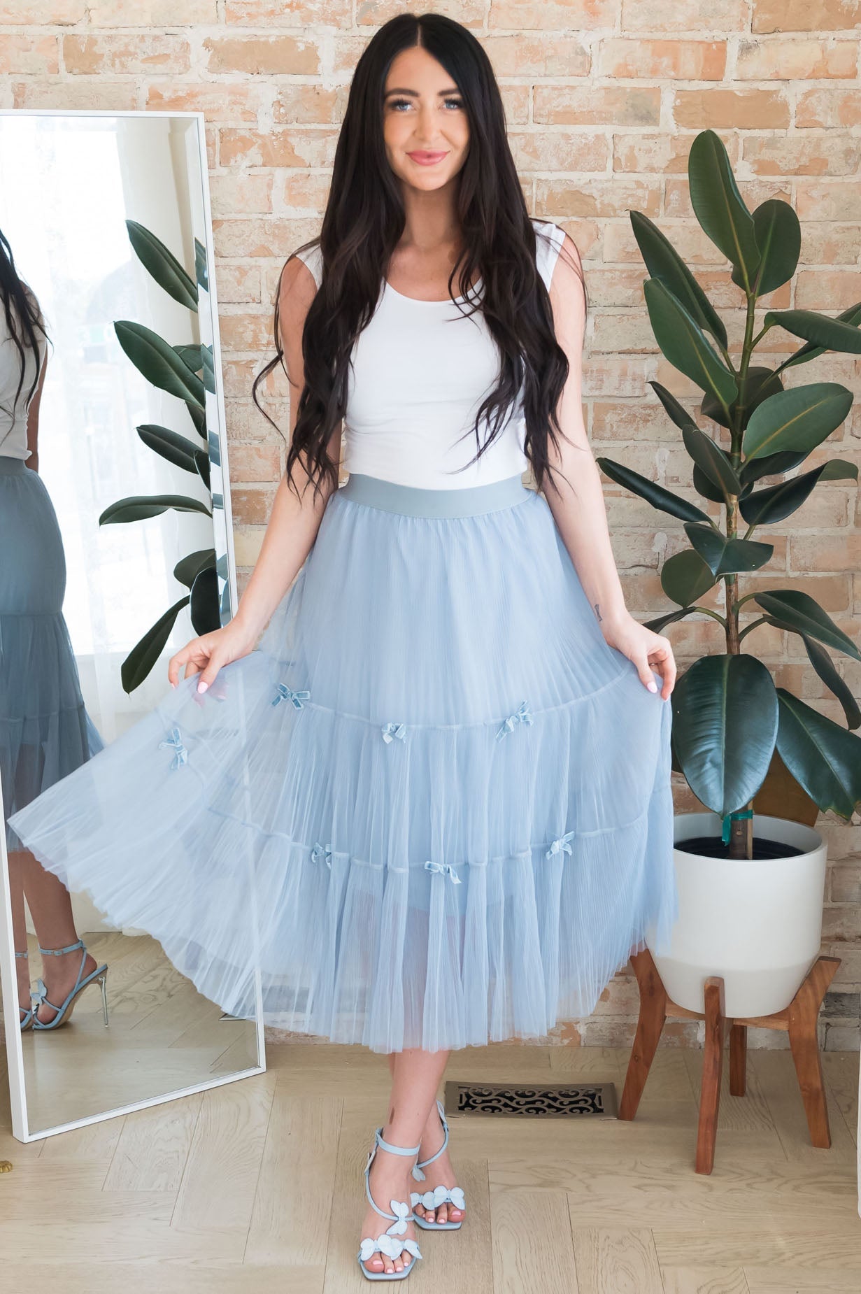 Beautiful Bows Modest Tulle Skirt