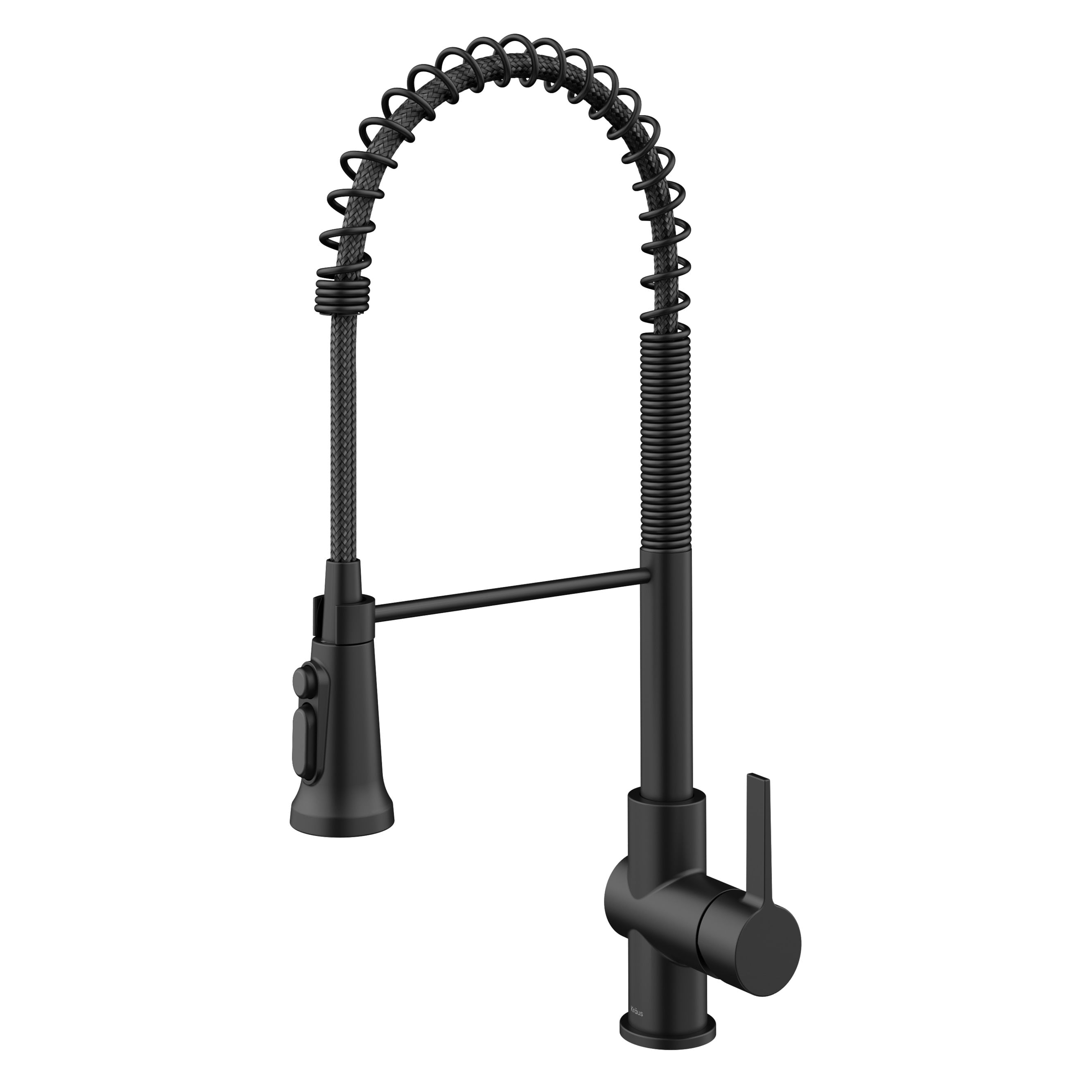 Kraus Britt 2-in-1 Commercial Style Pull-Down Single Handle Water Filter Kitchen Faucet for Reverse Osmosis or Water Filtration System in Matte Black