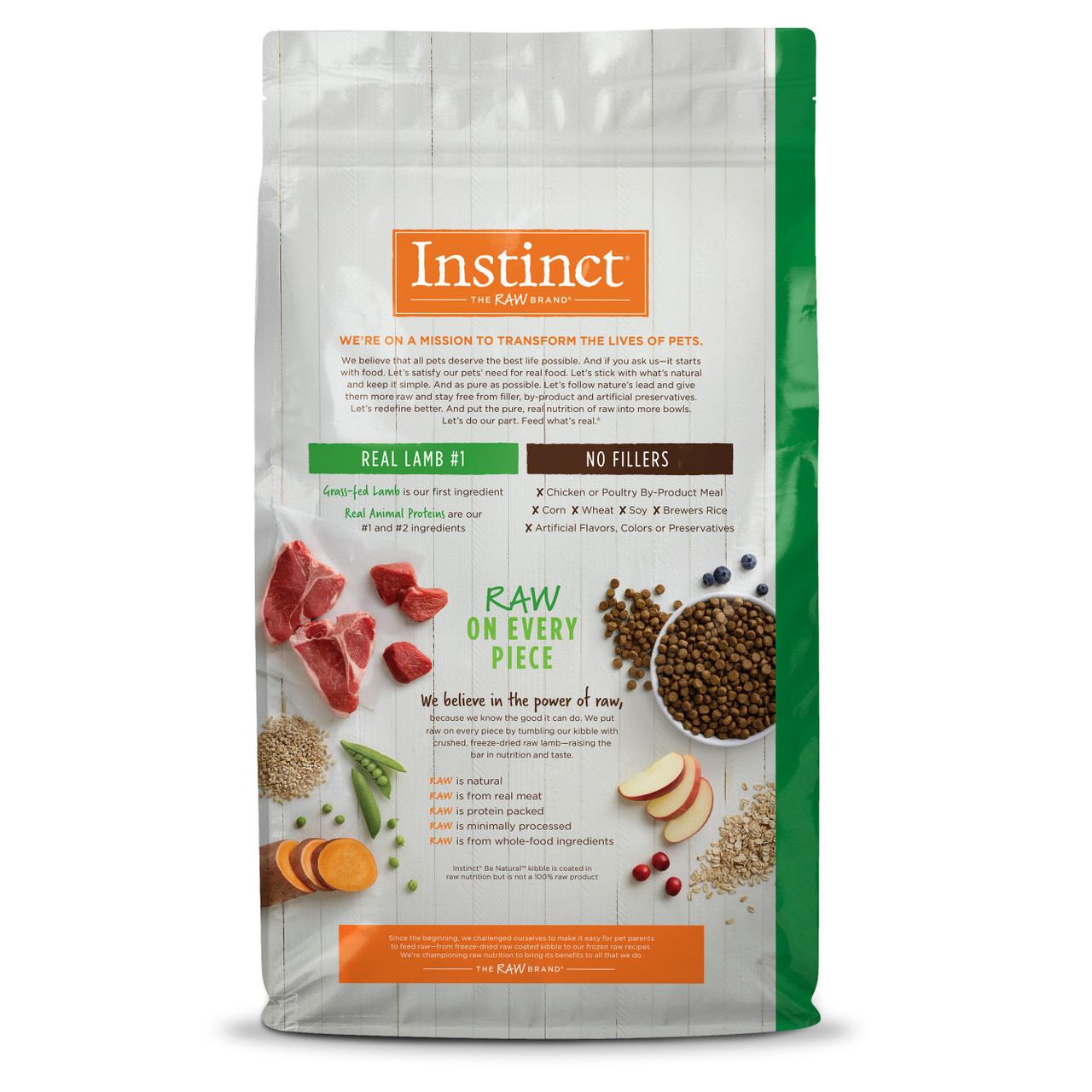 Nature's Variety Instinct Be Natural Lamb and Oatmeal Dry Dog Food