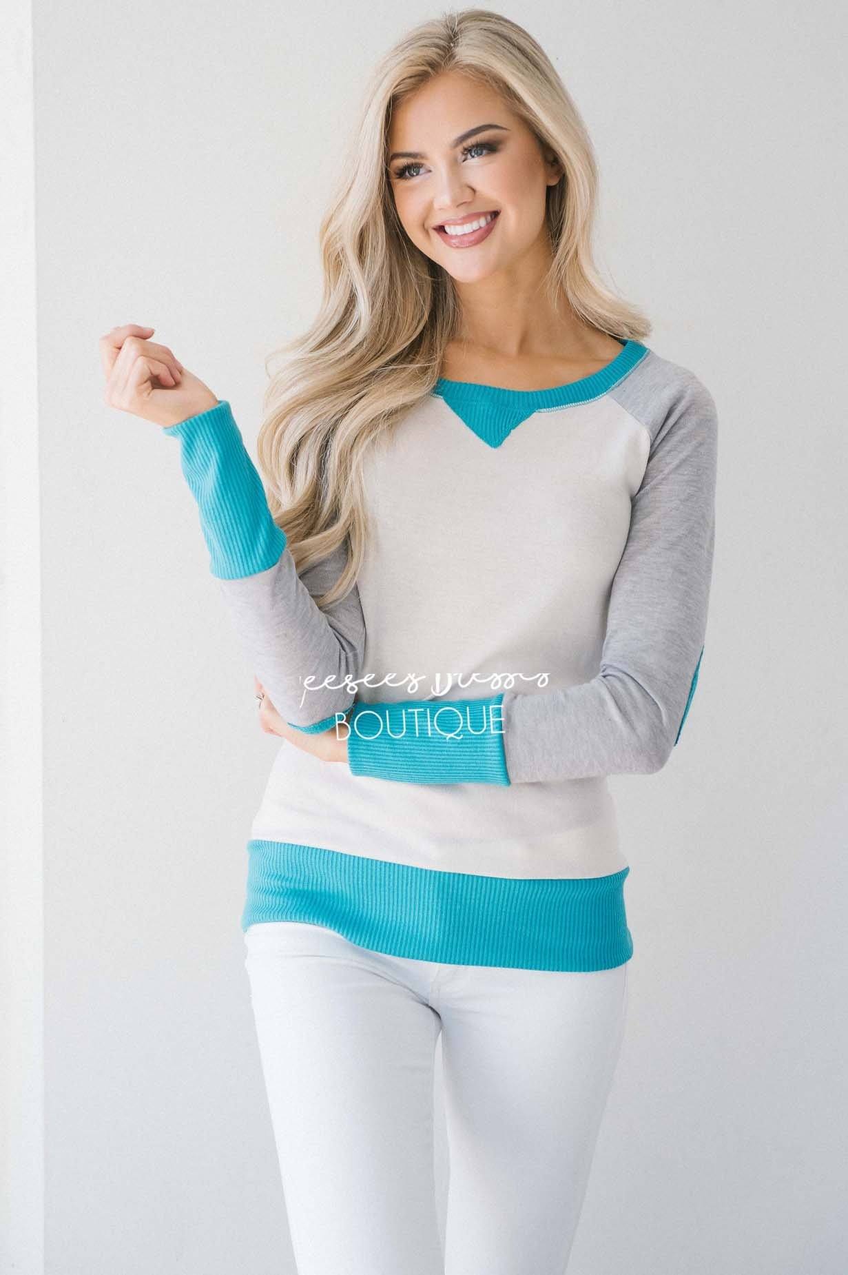 Bright & Bold Elbow Patch Sweater