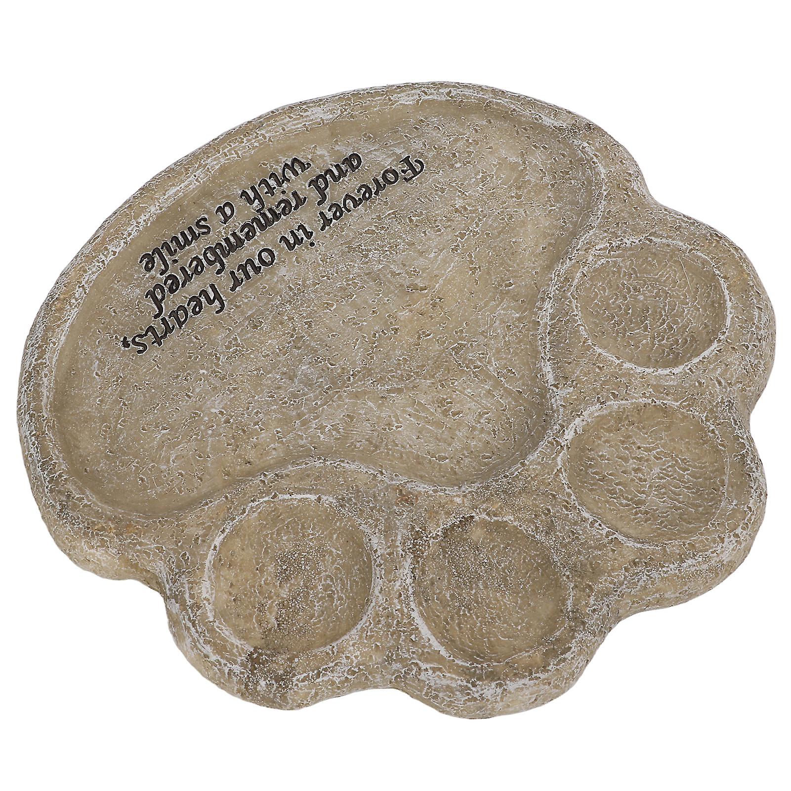 Pet Memorial Stone Synthetic Resin Weatherproof Pet Tombstone For Died Pets Outdoor