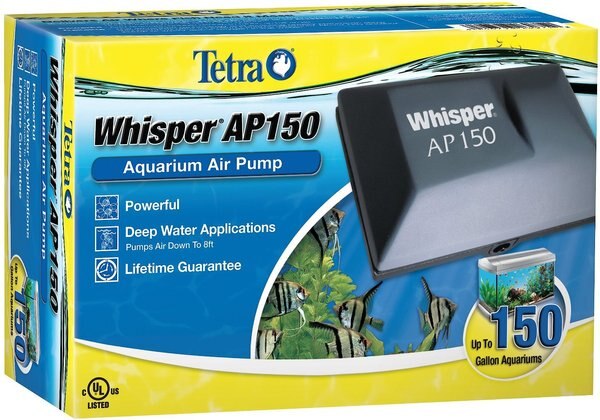 Tetra Whisper Air Pump for Deep Water Aquariums