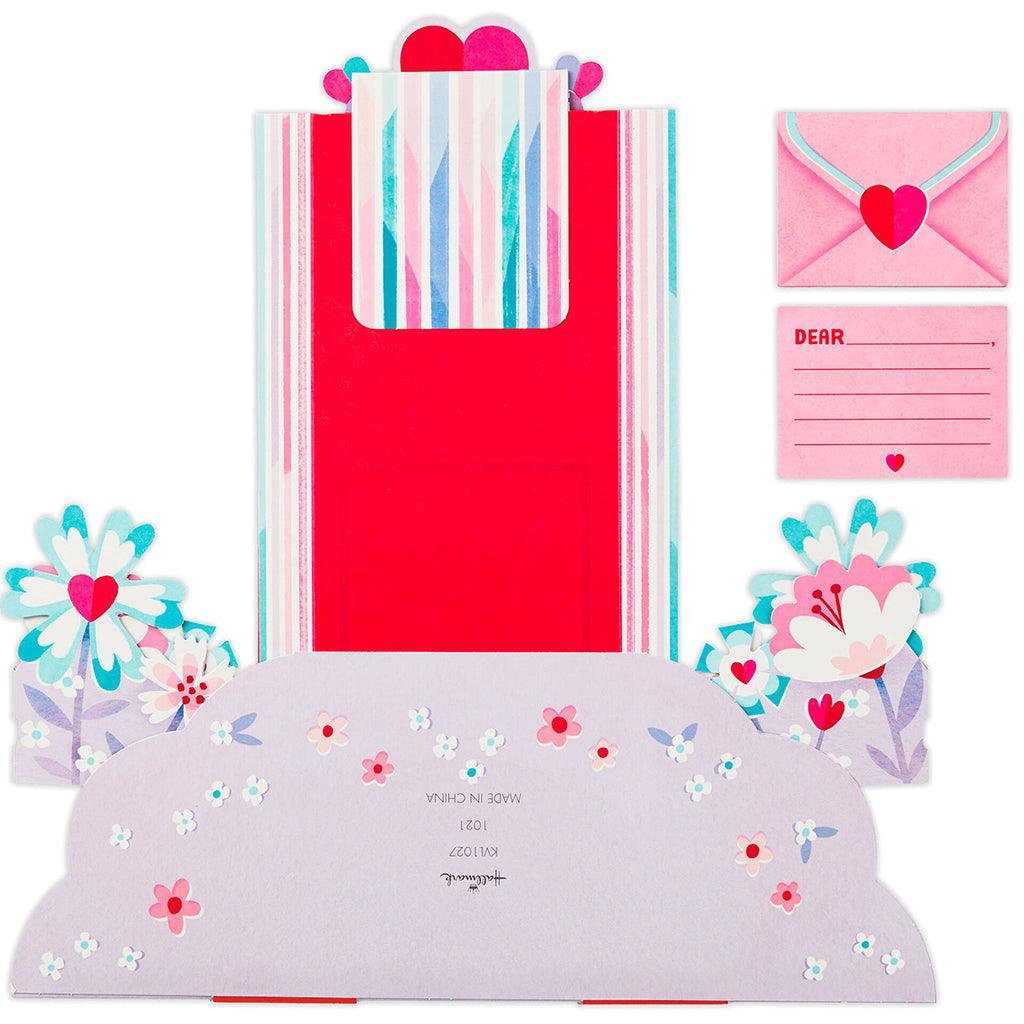 Hallmark  Valentine's Day Mailbox Pop-Up Honeycomb Centerpiece With Cards