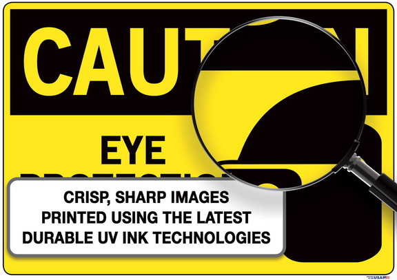 Vestil  SI C 57 E AC 130 sign caution 57 20.5x14.5...