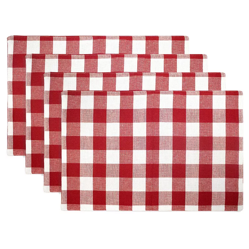 Popular Bath Gingham Check Placemat 4-pk.