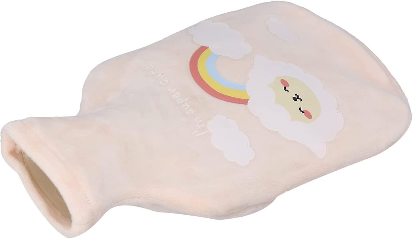 Hot Water Bottle， Natural Rubber Hot Water Sack Good Sealing Performance Easy Operation 350ml Capacity For Home