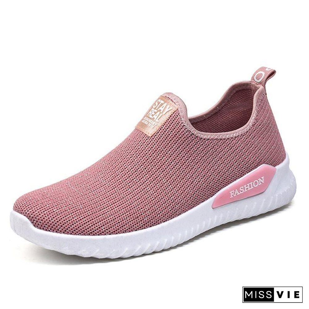 Women Sneakers Fashion Sock Shoes Female Vulcanized Shoes Casual Slip On Flats