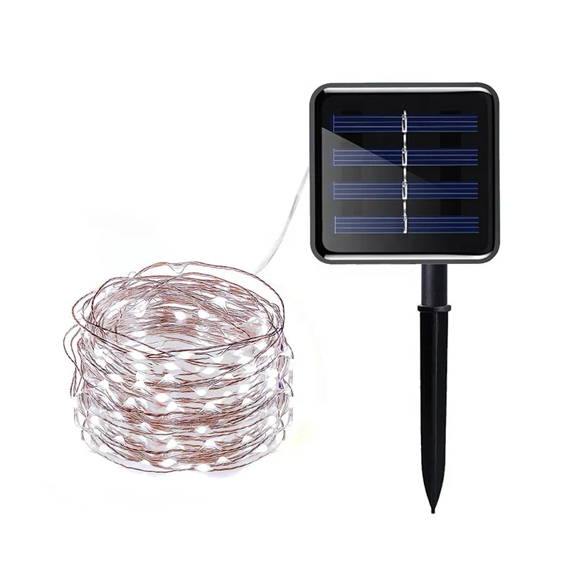 Solar String Lights with Stake Solar Garden Decoration 100 Led Outdoor Waterproof Garden Light Wedding Party Supply