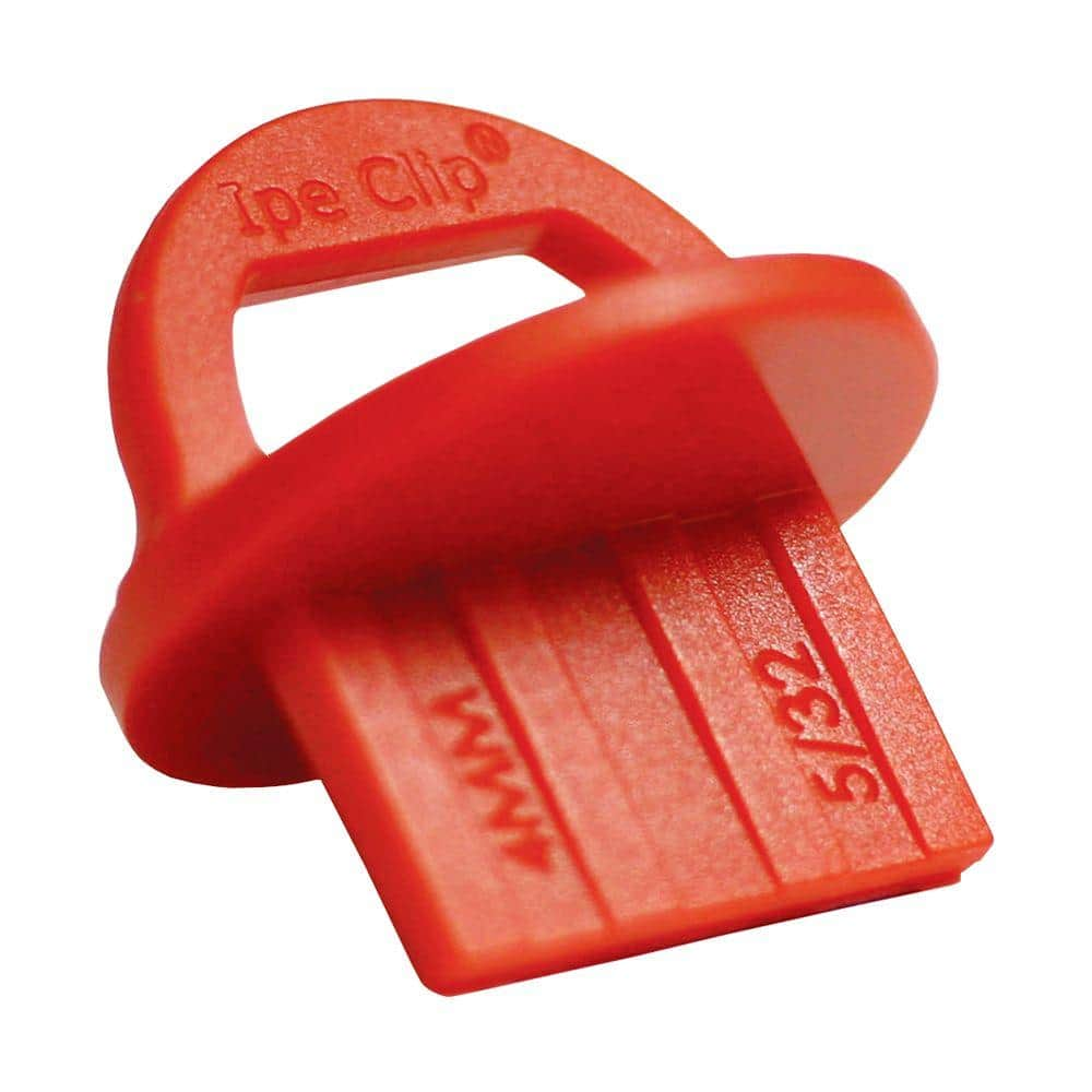 DeckWise WiseGuides 532 in. Gap Deck Board Spacer for Hidden Deck Fasteners (20-Count) SPCR-532-Red-20pc