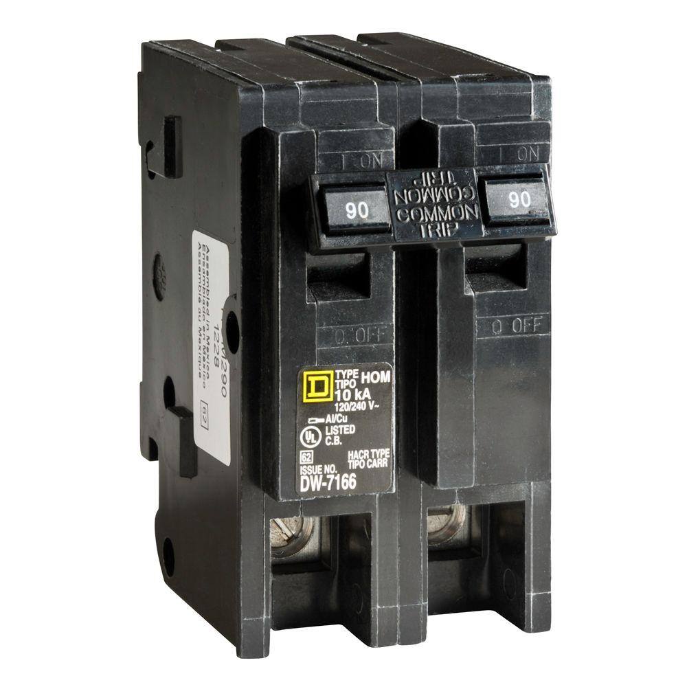 Square D Homeline 90 Amp 2-Pole Circuit Breaker HOM290CP