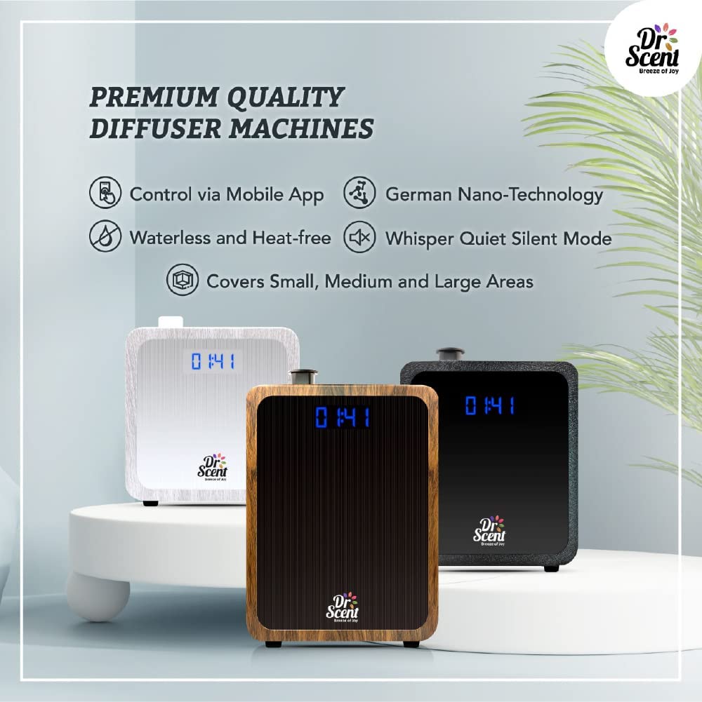 Smart Diffuser Machine With App | Dr Scent Wood (Small) 10X10M | Dr-S-Wood