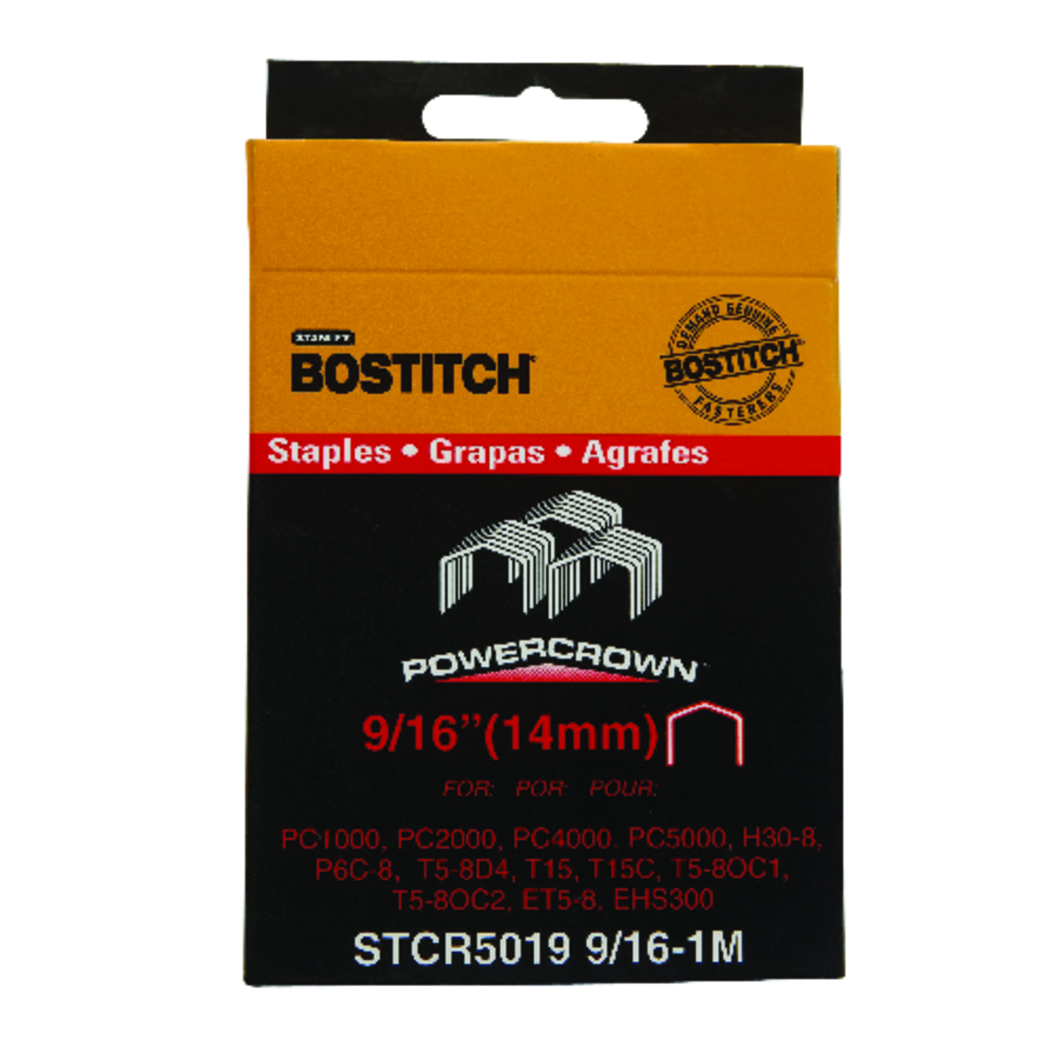 Bostitch STCR-Style 7/16 in. W X 9/16 in. L 18 Ga. Power Crown Staples 1000 pk